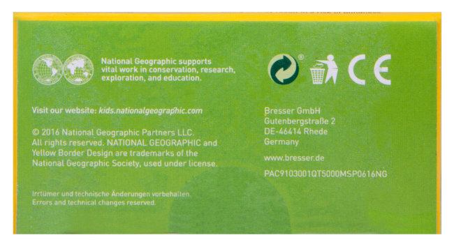 Бинокль детский Bresser National Geographic 6x21 «Зебра» Бинокль детский Bresser National Geographic 6x21 «Зебра»