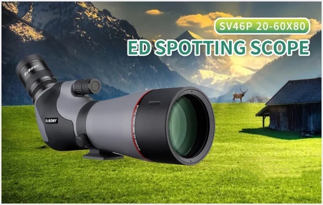 Зрительная труба SVBONY 20-60x80 ED с призмой 45 гр. (SV46P) Зрительная труба SVBONY 20-60x80 ED с призмой 45 гр. (SV46P)