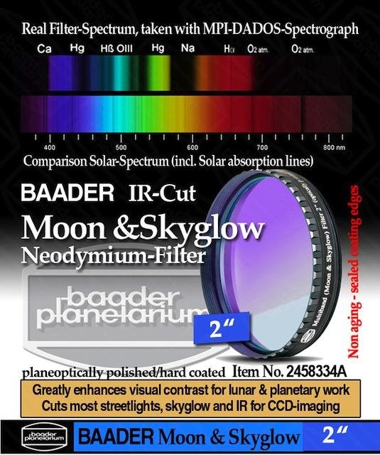Фильтр Baader Planetarium Moon & Skyglow, 2"