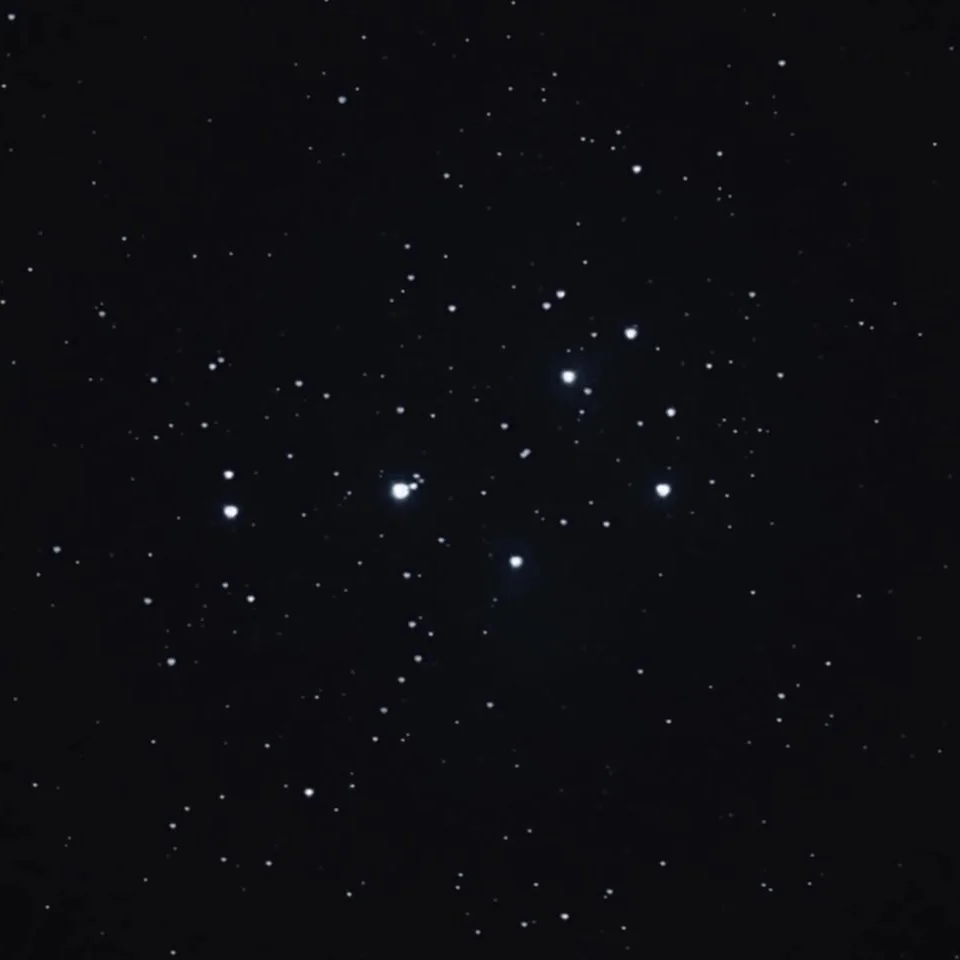 Плеяды в телескоп Meade StarPro AZ 102 мм