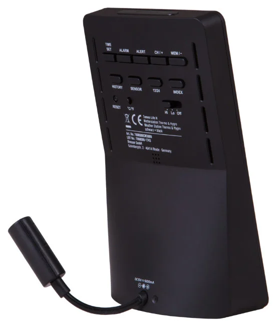 Метеостанция Bresser Temeo Life H с цветным дисплеем, черная