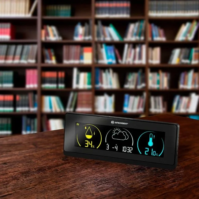 Метеостанция Bresser Temeo Life с цветным дисплеем, черная Метеостанция Bresser Temeo Life с цветным дисплеем, черная