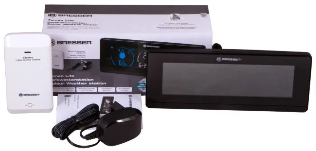 Метеостанция Bresser Temeo Life с цветным дисплеем, черная Метеостанция Bresser Temeo Life с цветным дисплеем, черная