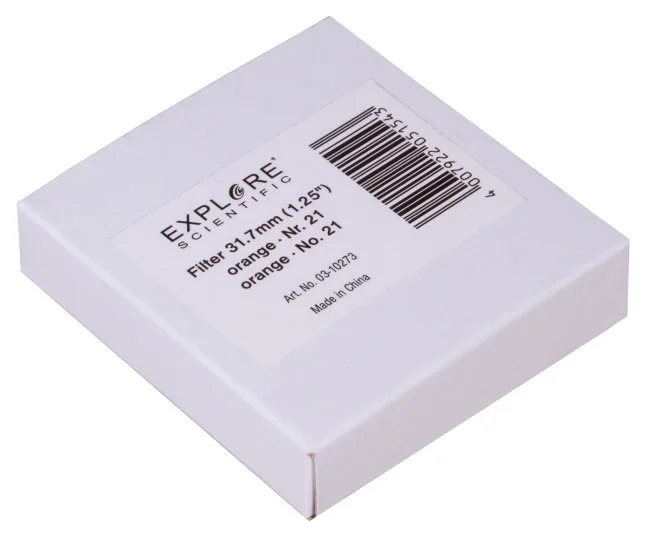 Светофильтр Explore Scientific оранжевый №21, 1,25" Светофильтр Explore Scientific оранжевый №21, 1,25"