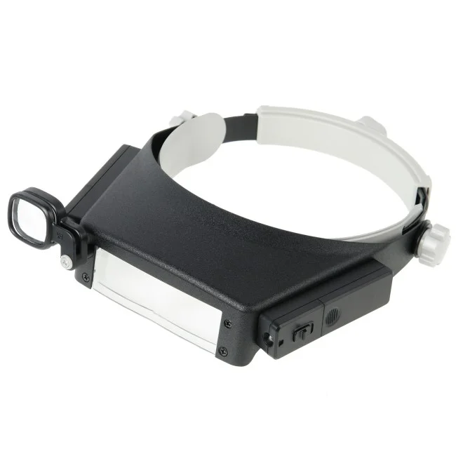 Лупа Veber MG81007-P налобная с подсветкой