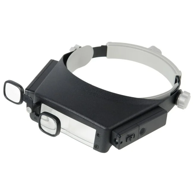 Лупа Veber MG81007-P налобная с подсветкой