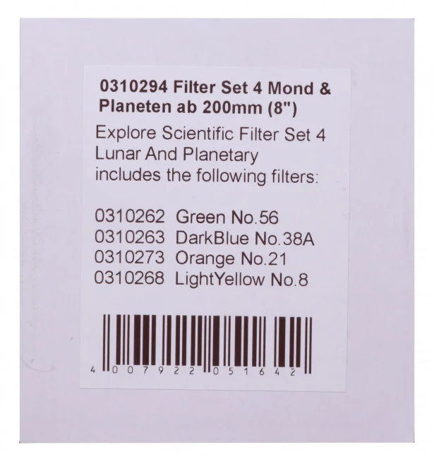 Набор светофильтров Explore Scientific №4 Набор светофильтров Explore Scientific №4