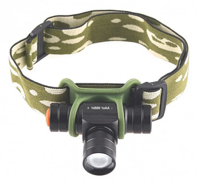 Фонарь светодиодный налобный (1 LED) с зумом Kromatech