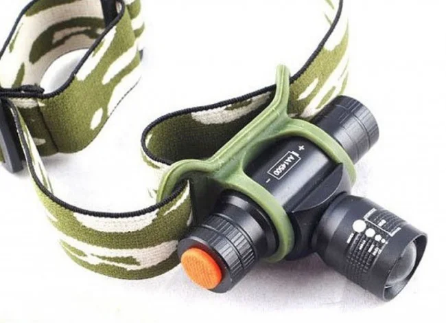 Фонарь светодиодный налобный (1 LED) с зумом Kromatech