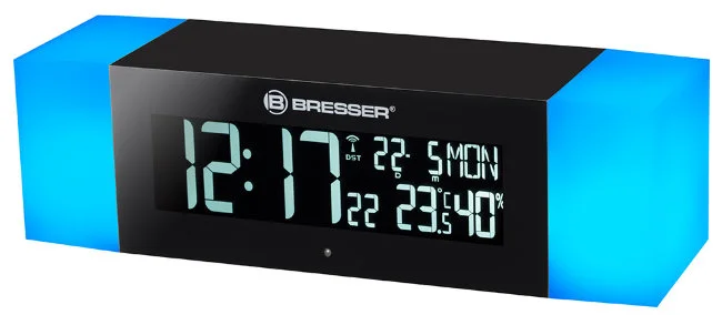 Радио с будильником и термометром Bresser MyTime Sunrise Bluetooth, черное Радио с будильником и термометром Bresser MyTime Sunrise Bluetooth, черное