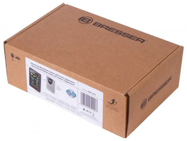 Метеостанция Bresser ClimaTemp WS с цветным дисплеем, в корпусе под дерево Метеостанция Bresser ClimaTemp WS с цветным дисплеем, в корпусе под дерево