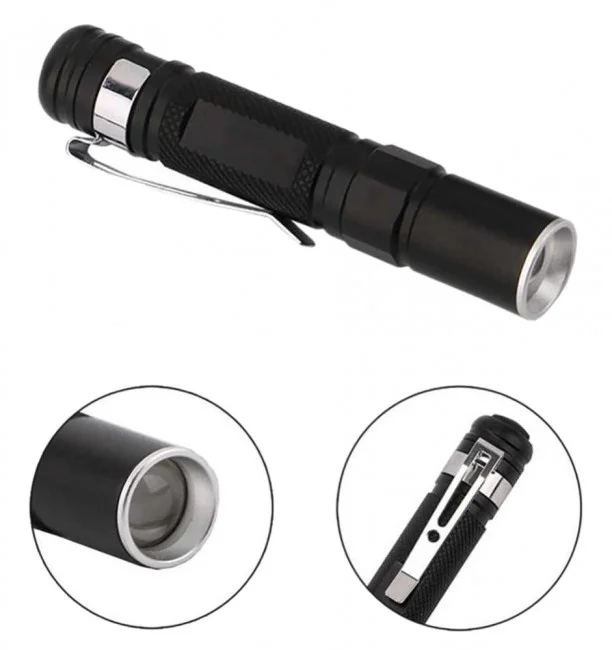 Фонарь светодиодный ручной (1 LED) с зумом Kromatech мизинчик