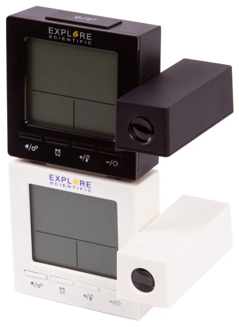 Часы цифровые Explore Scientific с проектором и термометром, белые