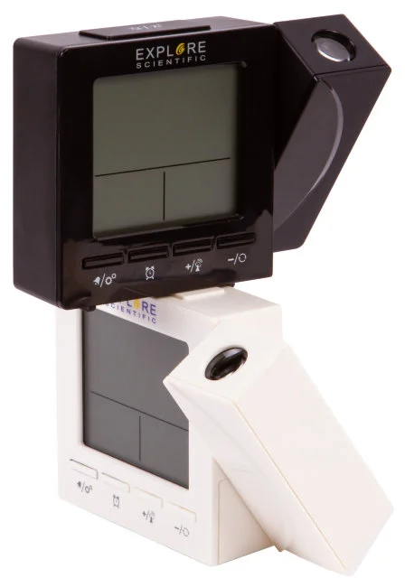 Часы цифровые Explore Scientific с проектором и термометром, белые