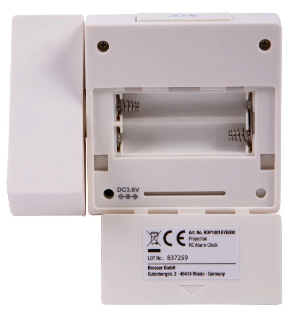 Часы цифровые Explore Scientific с проектором и термометром, белые