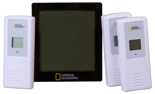 Метеостанция Bresser National Geographic с тремя датчиками, черная