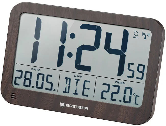 Часы настенные/настольные Bresser MyTime MC LCD в корпусе под дерево Часы настенные/настольные Bresser MyTime MC LCD в корпусе под дерево