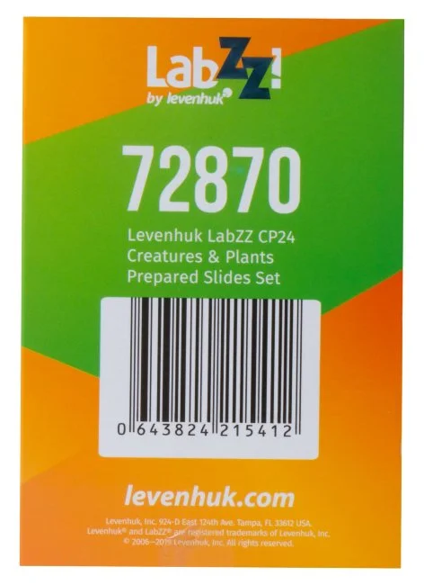 Набор микропрепаратов Levenhuk LabZZ CP24, существа и растения Набор микропрепаратов Levenhuk LabZZ CP24, существа и растения