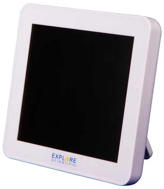 Метеостанция Explore Scientific с цветным экраном и тремя датчиками, белая