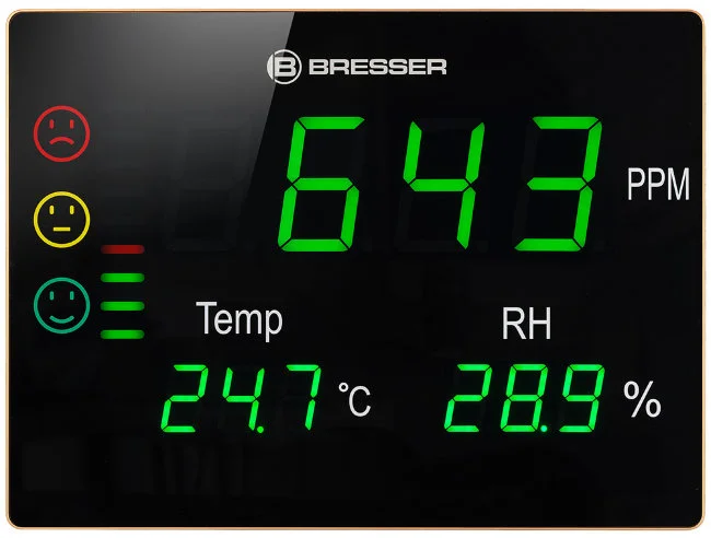 Гигрометр Bresser Air Quality Smile XXL с датчиком CO2