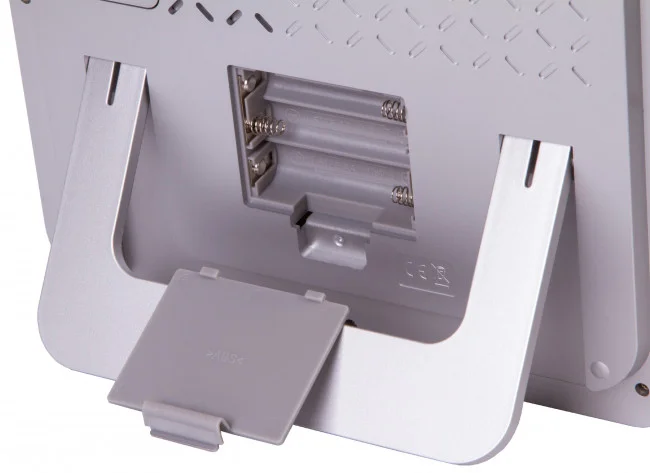 Часы настенные Bresser MyTime LCD, серебристые Часы настенные Bresser MyTime LCD, серебристые