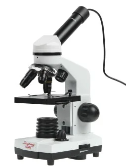 Микроскоп школьный Эврика 40х-1600х (вар. 2) с видеоокуляром