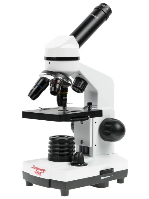 Микроскоп школьный Эврика 40х-1600х (вар. 2) с видеоокуляром