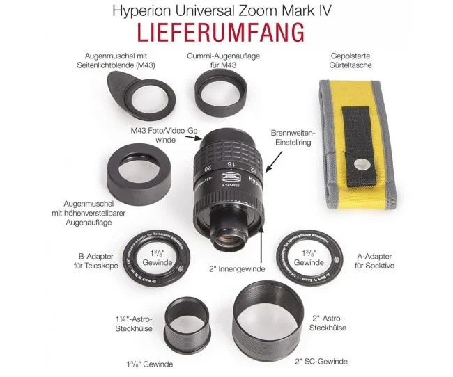 Окуляр Baader Hyperion Mark IV Zoom Deluxe - 3.5-24mm, 1.25" и 2" Окуляр Baader Hyperion Mark IV Zoom Deluxe - 3.5-24mm, 1.25" и 2"
