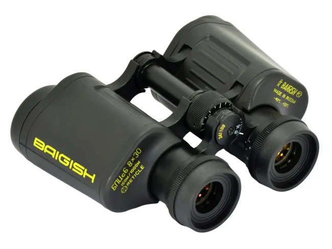 Бинокль КОМЗ БПЦc6 8х30 обрезиненный с сеткой, рубин