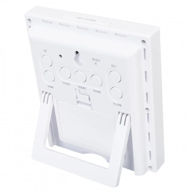 Метеостанция Bresser Temeo Hygro Quadro Prestige с тремя датчиками, белая