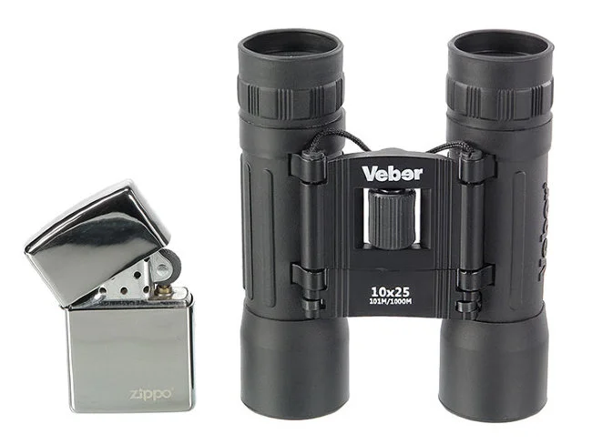 Бинокль Veber Sport БН 10x25 черный