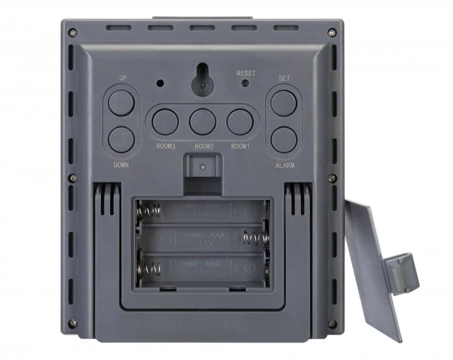 Метеостанция Bresser Temeo Hygro Quadro Prestige с тремя датчиками, серая