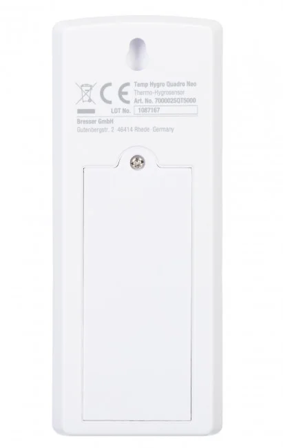 Метеостанция Bresser Temeo Hygro Quadro Prestige с тремя датчиками, серая