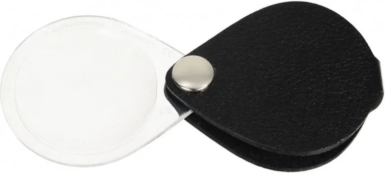 Лупа карманная Eschenbach classic, 30 мм, 6.0х, чёрная