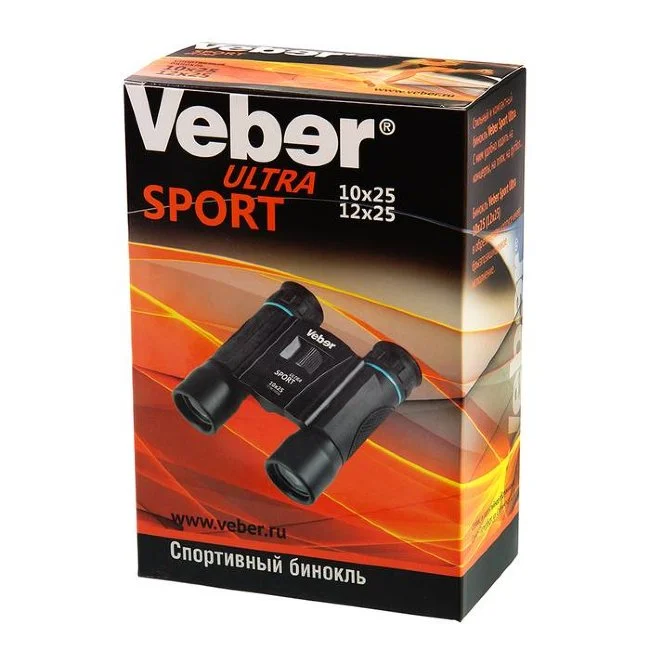 Бинокль Veber Ultra Sport БН 12x25 черный Бинокль Veber Ultra Sport БН 12x25 черный