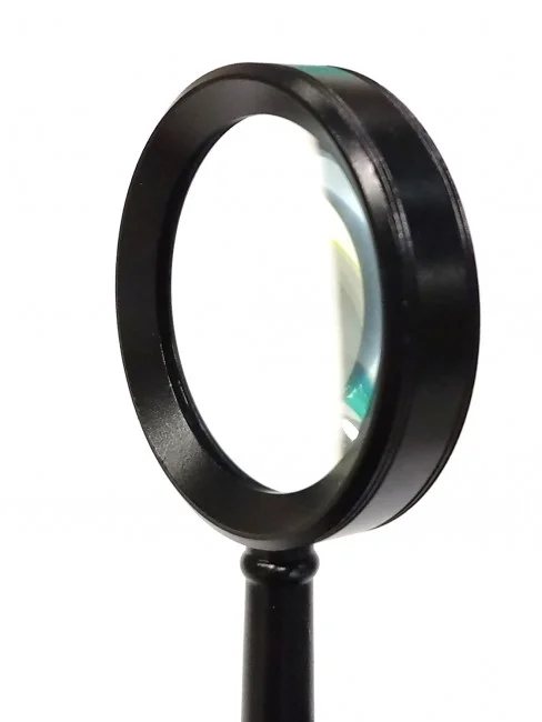 Лупа ручная круглая 10х-50мм для чтения медная YT80761