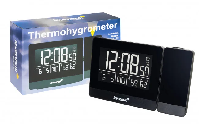 Часы-термометр Levenhuk Wezzer BASE L70 с проектором