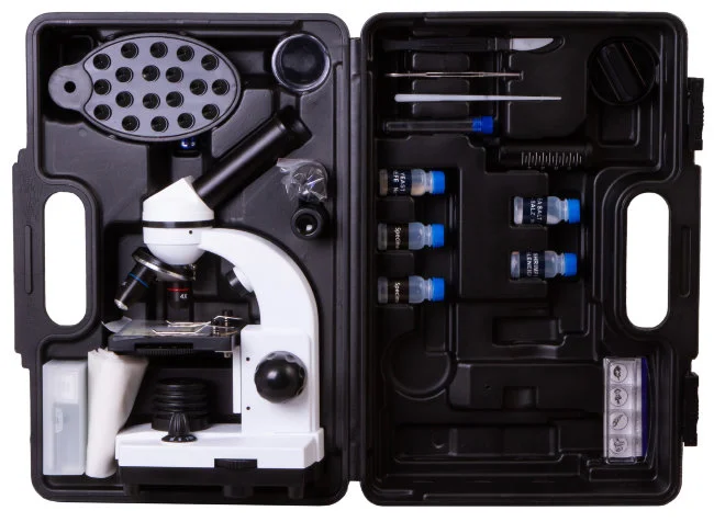 Микроскоп Bresser Junior Biolux SEL 40–1600x, белый, в кейсе