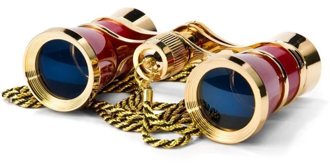 Бинокль театральный Kromatech БТ 3х25 с цепочкой (красный) Бинокль театральный Kromatech БТ 3х25 с цепочкой (красный)