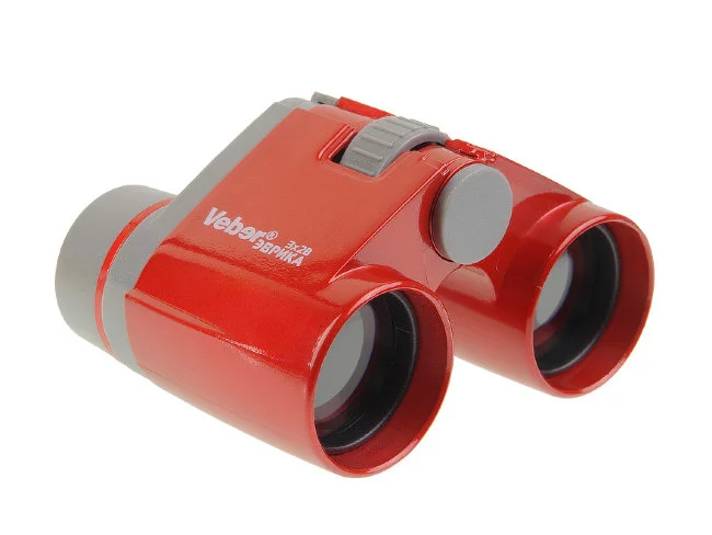 Бинокль Veber Эврика 3х28R красный Бинокль Veber Эврика 3х28R красный