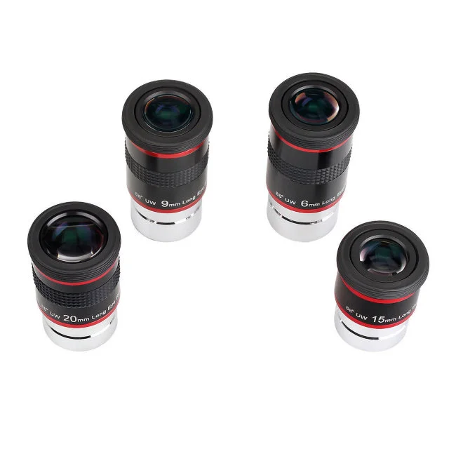 Набор окуляров SVBONY 68°, 1,25" (6мм, 9мм, 15мм, 20мм) Набор окуляров SVBONY 68°, 1,25" (6мм, 9мм, 15мм, 20мм)