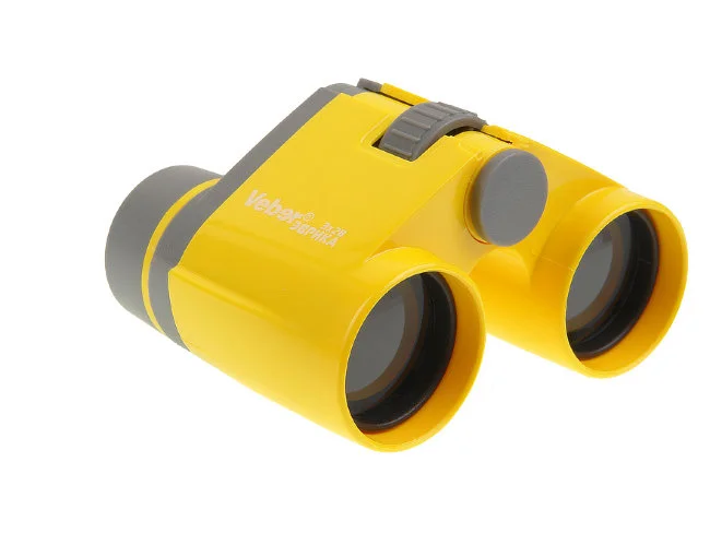 Бинокль Veber Эврика 3х28Y желтый