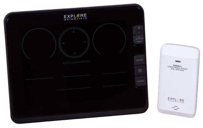 Метеостанция Explore Scientific «7 в 1» Wi-Fi, профессиональная, черная