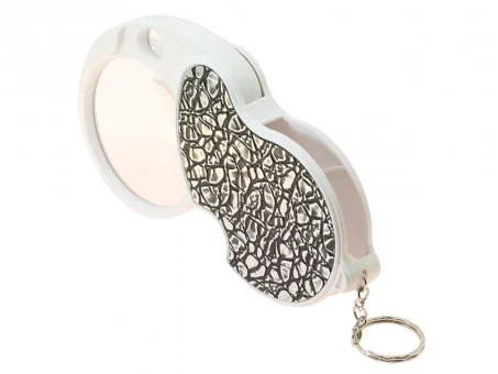 Лупа карманная 4х-60мм/20x-12мм двойная складная с подсветкой (1 LED) Kromatech MG6901C