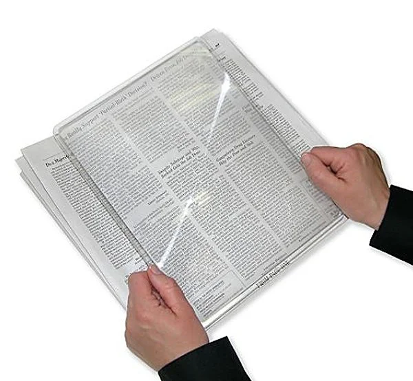 Лупа линза Френеля 3х (210х280 мм) жесткая Kromatech