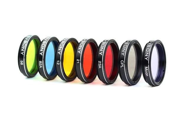 Комплект фильтров SVBONY (лунный, CPL, цветные), 1,25"