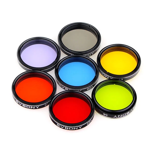 Комплект фильтров SVBONY (лунный, CPL, цветные), 1,25"