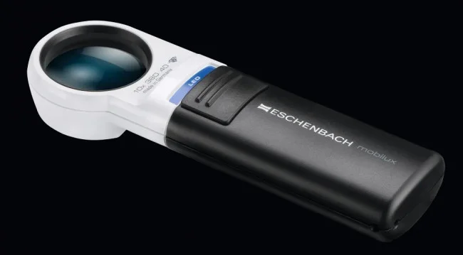 Лупа асферическая Eschenbach mobilux LED, 35 мм, 10.0х Лупа асферическая Eschenbach mobilux LED, 35 мм, 10.0х