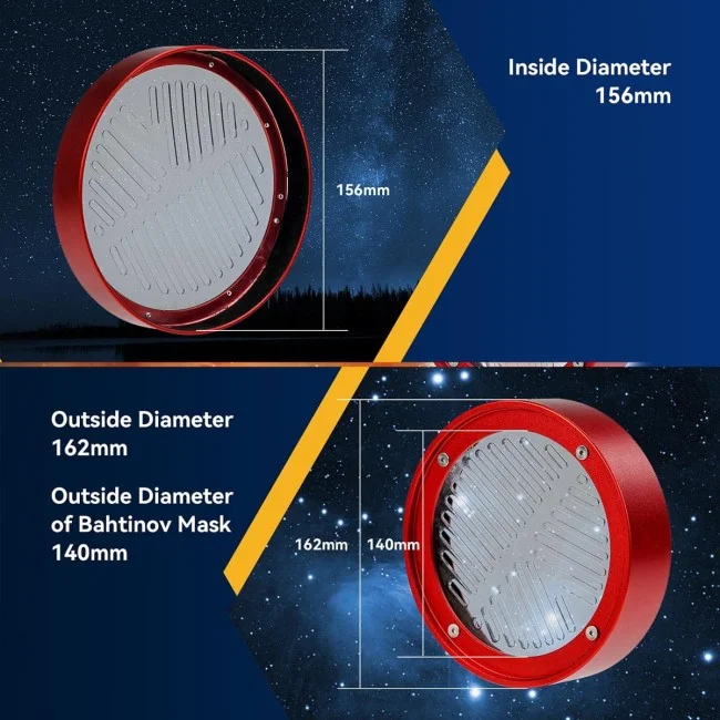 Фокусировочная маска Бахтинова SVBONY, 156 мм (для 122 OTA)