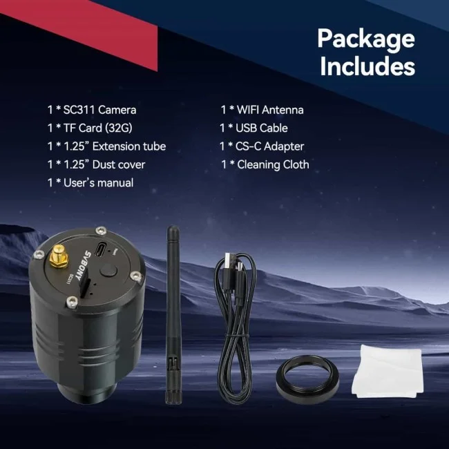 Астрономическая камера SVBONY 2 Мпикс (SC311) Wi-Fi